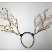 2025 nouveau Style forêt cerf bois bandeau noël Photo Shoot accessoire pour scène spectacle Halloween noël branche casque