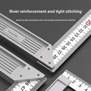 Righello Angolare a L in Acciaio Inossidabile da 13mm con Base Larga, Spessore 1.2mm, per Falegnameria, Angolo Retto a 90 Gradi, in Lega di Zinco - Product Image 4