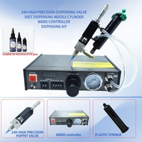 Système de distribution : Machine de distribution miniature entièrement automatique de précision pour adhésifs silicone UV et AB avec valve de distribution