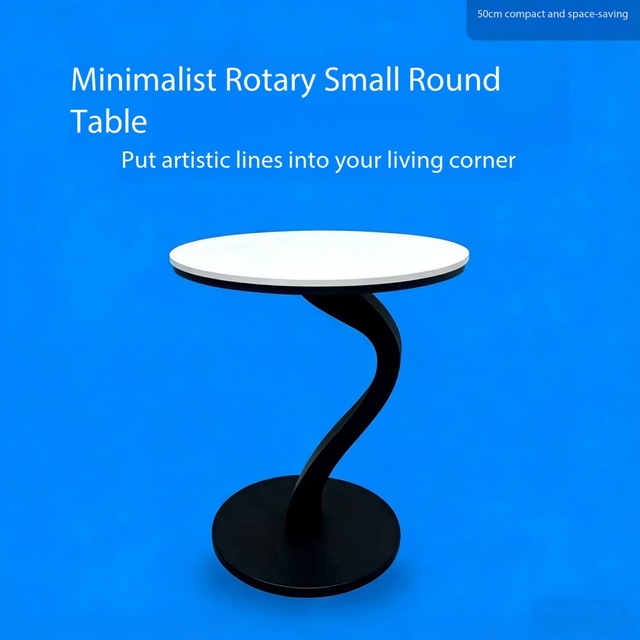 New Type Sofa Sideboard Light Luxury Round Small Coffee Table Removable Table and Chairs Furniture Balcony Storage Cabinet