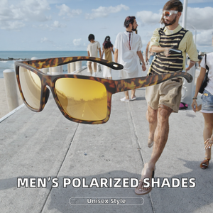 Occhiali da Sole Polarizzati Unisex con Montatura Quadrata Classica in TR90, Lenti TAC, Protezione UV, Personalizzabili con Logo del Brand - Product Image 4
