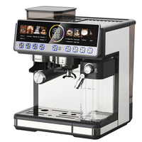 Machine à café électrique intelligente semi-automatique Anwell en acier inoxydable avec contrôle numérique et fonction programmable pour usage domestique