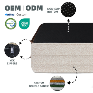 Benutzer definierte Luxus ortho pä dische Hunde bett Designer wasserdichte Memory Foam wasch bare Haustier bett für große Hunde - Product Image 3