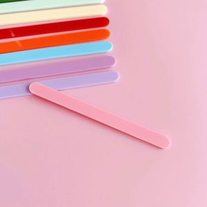 Palitos de acrílico de colores para manualidades, multiusos, con diseño de helado arcoíris, para proyectos de bricolaje, manualidades escolares, fiestas y etiquetas de plantas - Product Image 3
