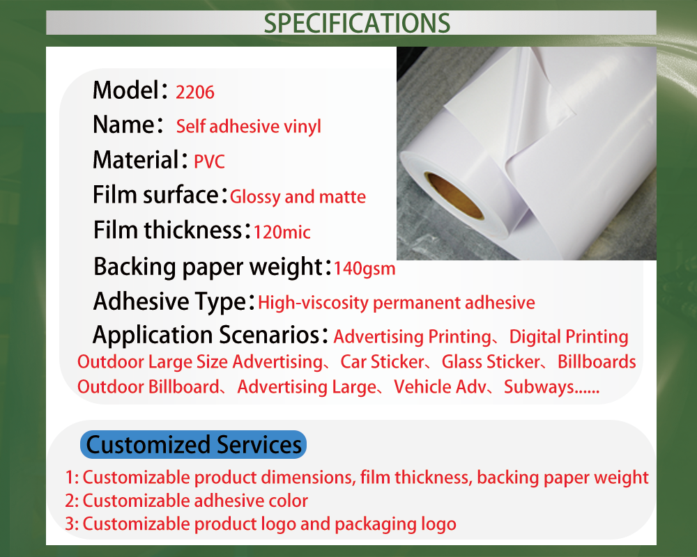 vinyl printable roll white factory