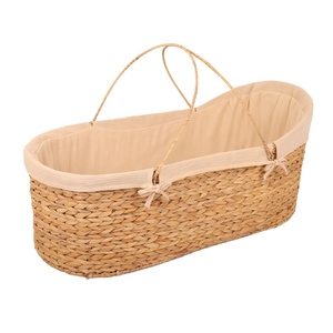 Panier de Moïse <span class=keywords><strong>en</strong></span> bois de hêtre massif <span class=keywords><strong>en</strong></span> gros, berceau à bascule, design moderne, pour le sommeil et le transport des bébés, tailles personnalisées pour les nouveau-nés - Product Image 2