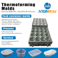 Umweltfreundliche, biologisch abbaubare Aluminium-CNC-Thermoformformen für Heißkanal-/Kaltkanal-Einweg-Lunchbox-Verpackungsfolien
