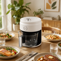 Friteuse à air électrique 4L multifonction, cuisson sans huile, thermostat réglable, nettoyage facile, appareil de cuisson pour la maison et la cuisine
