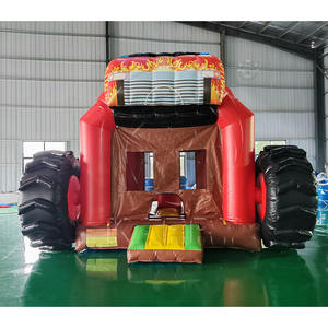 Château gonflable commercial à thème <span class=keywords><strong>voiture</strong></span> flamboyante en PVC pour parc d'attractions extérieur - Product Image 2