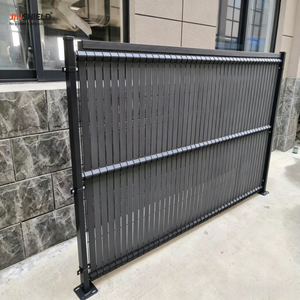 Clôture en <span class=keywords><strong>grillage</strong></span> métallique 3D incurvé de haute qualité, clôture en PVC à lattes pour la protection des limites du jardin - Product Image 3