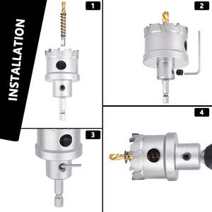 Foret métallique 15-200 mm M42, scie cloche, outils de menuiserie pour métal, plastique, fer, acier inoxydable, forets de coupe - Product Image 4