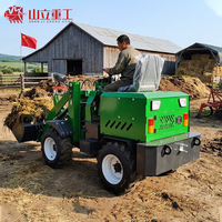 Hochleistungs-Ton-Mini-Radlader 4WD Hydraulischer Kleinlader für Landwirtschaft und Hofarbeit