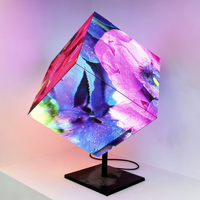 Écran LED modulaire carré flexible personnalisable P2 65 cm avec affichage numérique publicitaire vidéo pour centre commercial