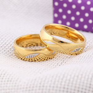 Diamond <b>Rings</b> Stainless Steel Couple <b>Rings</b> Round Brilliant Cut Geometric Shape Gift Unisex Jewelry CG1076 - Product Image 4