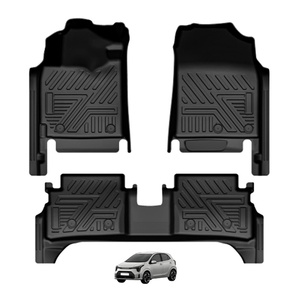 Tapis de sol de voiture 5D en TPE toutes saisons, antidérapants, imperméables, sur mesure, ensemble complet 3 pièces, épaisseur 3,5 mm, motif géométrique - Product Image 3
