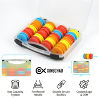 Ensemble de bobines en mousse EVA colorées personnalisables pour la pêche à la carpe, avec boîte de rangement pour lignes principales et leaders, et kit Chod Zig Rig