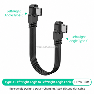 Cable Flexible de Silicona Tipo C con Curvas Arriba/<span class=keywords><strong>Abajo</strong></span>/Izquierda y Derecha, Transmisión de Datos USB 2.0, Cable de Datos Tipo C PD65W - Product Image 3