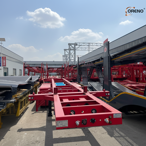 Châssis de semi-<span class=keywords><strong>remorque</strong></span> squelettique pour transport de conteneurs de 20 pieds, 40 pieds et 45 pieds, à 2 <span class=keywords><strong>essieux</strong></span>, fabriqué en usine - Product Image 1