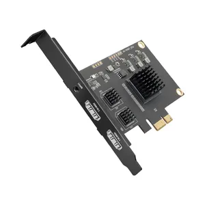 Equipo de captura de video de adquisición de doble canal y tarjeta de captura HDMI PCIE de 1080P con audio para transmisión en vivo de juegos