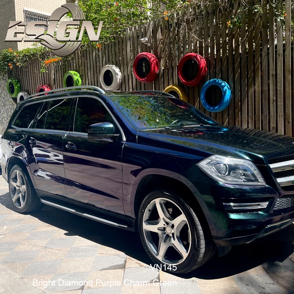 Bright Diamond Purple Charm Green