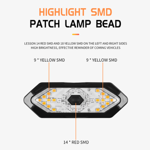 Đèn báo rẽ xe đạp Công tắc điều khiển từ xa thông minh Đèn LED không dây Đèn đuôi xe đạp Cảnh báo đi xe ban đêm - Product Image 3