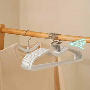 Perchas de Goma Personalizadas al por Mayor con Cuello Corto, Perchas de Alta Gama para Organización de Armarios, Perchas Sin Costuras para Ahorrar <span class=keywords><strong>Espacio</strong></span> - Product Image 2