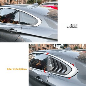 Cubiertas Decorativas para Ventanas Laterales Traseras en Negro Brillante ABS, Aptas para BMW Serie 4 F36 <span class=keywords><strong>Gran</strong></span> Coupé 2014-2020 - Product Image 5