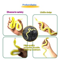 Jouet en plastique Serpent Doré, Modèle Vipère de Bambou, Cobra, Serpent à Clochettes, Article de Farce Effrayant, Maternité