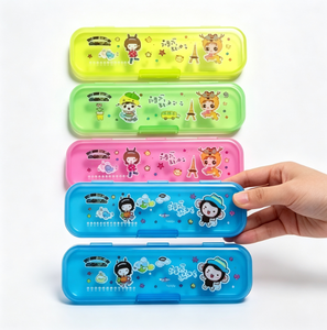 Wholesale OEM Customizable Big Capacity Cute Colored Pencil Case Box <b>Bag</b> for Kids - Product Image 3