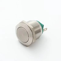 Interrupteur à bouton-poussoir momentané en acier inoxydable ELEWIND 19 mm (1NO) Modèle PM191F-10/S