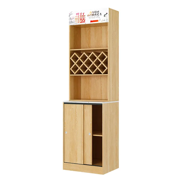 Дизайн под заказ, деревянный шкаф для вина, ликера, стойка, витрина для напитков, стеллажи для магазина, супермаркета