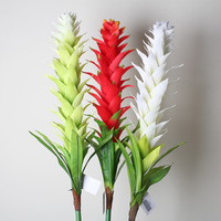 Bunga Lily Jahe Sutra Buatan Tangan Tangkai Tunggal Modern untuk Dekorasi Pernikahan, Rumah, Hotel, dan Festival