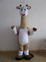 Costume de mascotte girafe amusant, sur mesure pour adultes, en peluche, marque Blue Sky