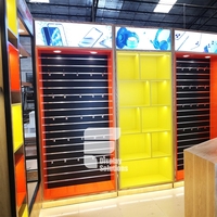 Présentoir de téléphone portable en fourrure, vitrine moderne pour téléphone portable, design/mur, étagères en verre accessoire, magasin