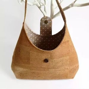 Ustom-Bolsos de hombro de Cuero de <span class=keywords><strong>corcho</strong></span> biodegradable, una sola Correa, de buena calidad - Product Image 5