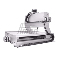 Máquina de grabado CNC AM 6040 de 4 ejes con ATC para metal, madera y piedra, máquina de grabado CNC de escritorio.