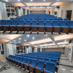 Chaises d'auditorium d'église bleu <span class=keywords><strong>royal</strong></span> personnalisées, chaises de conférence pliables modernes, chaises de salle de conférence, chaises de <span class=keywords><strong>théâtre</strong></span> - Product Image 3