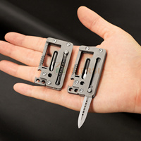Couteau pliant de poche multifonctionnel EDC avec lame en acier inoxydable Mini couteau de camping pour l'extérieur