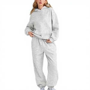 Tracksuits for <b>Women</b> Streetwear <b>Fleece</b> <b>Jogger</b> Set <b>Women</b> Custom Sweatsuit Half Zip Hoodie and Wide Leg Pants Set - Product Image 1