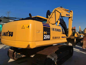 Excavatrice sur chenilles importée du Japon PC200-7 PC200 Original pour les travaux de construction Komatsu utilisé en vente à Shanghai - Product Image 2