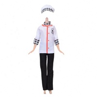 Nouvelle Robe de Poupée Tendance de 11 Pouces, Jupe à Bretelles, Vêtements de Chef pour Hommes et Femmes de 30 cm, Plusieurs Styles