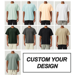 Áo thun oversize tùy chỉnh chất liệu cotton dày, kiểu dáng rộng, áo thun thể thao nam, áo thun Comfort <span class=keywords><strong>Colors</strong></span>, áo thun in logo tùy chỉnh, 100% cotton, áo thun unisex - Product Image 2