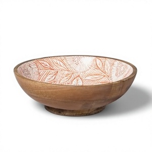 Vajilla Artesanal de Madera de Acacia Ecológica de Diseño Clásico, Tendencia Europea NA80 de BS International, Decoración para el Hogar - Product Image 6