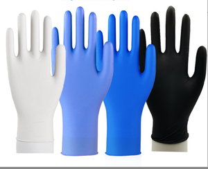 Guante de nitrilo puro sin polvo negro Bule blanco rosa cocina tatuaje impermeable jardinería guante de nitrilo resistente a los químicos - Product Image 1