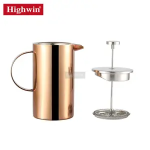 Factory Produce Double Wall Stainless Steel French Press Coffee Maker