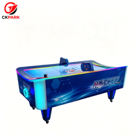 Table de jeu de hockey sur air LED de grande taille 216 cm avec système de notation électronique pour les salles d'arcade commerciales et les divertissements familiaux