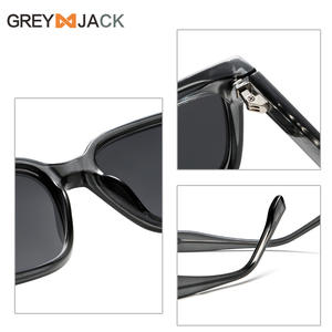 Lunettes de soleil unisexes Greyjack, monture TR90, lentille TAC, protection UV400, design carré pour hommes et femmes - Product Image 4