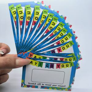 Gratta e vinci personalizzati campione gratuito biglietti da grattare biglietti della lotteria biglietti della lotteria gratta e vinci per rivelare la tua ricompensa - Product Image 3