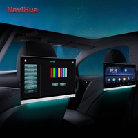 Navihua Monitor de Reposacabezas con Pantalla Táctil Android de 13.3 Pulgadas, Reproductor MP5 para Entretenimiento en el Asiento Trasero, Reproductor de DVD para Auto