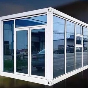 Casa Contenedor Modificada con Pared de Vidrio Rectangular, Diseño Moderno, Oficina, Dormitorio - Product Image 1